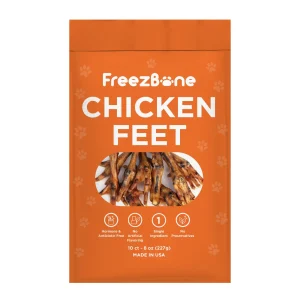 Freezbone Whole Chicken Feet Dental Treats for Dogs