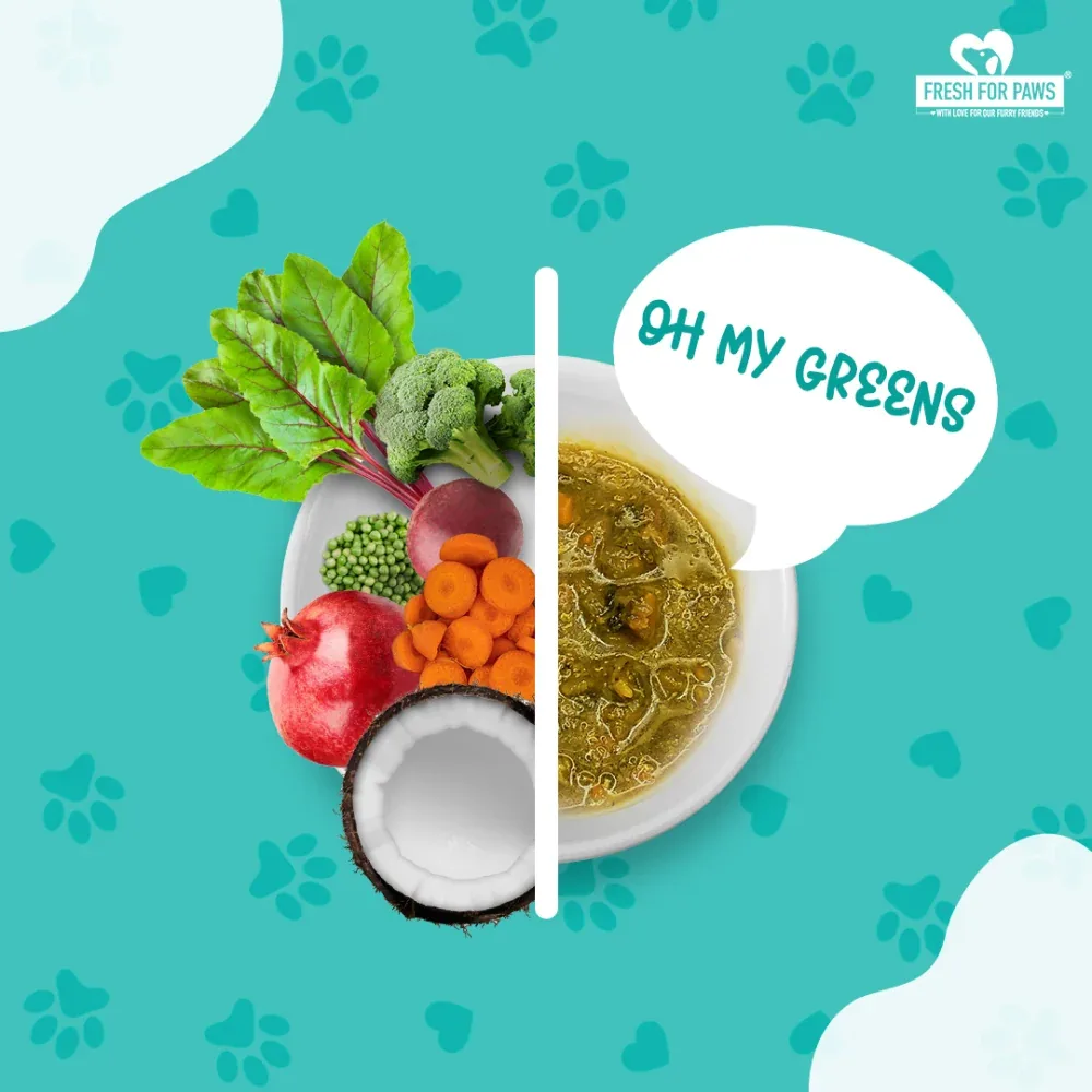 Fresh For Paws Oh My Greens Dog Wet Food (300g) - Image 2