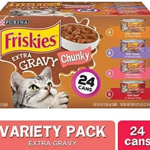 Friskies Extra Gravy Chunky Variety Pack 24/5.5 oz {L-1}050252