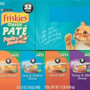 Friskies Mix Pate Variety Pack 5.5oz 32count {L+1}050491