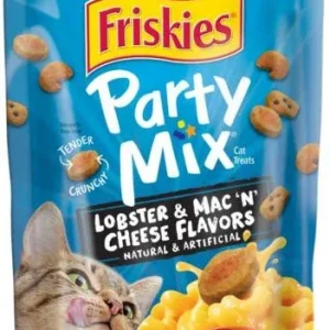 Friskies Party Mix Crunchy Lobster Mac & Cheese 6/6Z {L-1}050358
