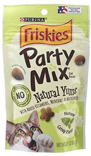 Friskies Partymix Natural Catnip Yum 10/2.1oz {L+1} 050570 - Image 2