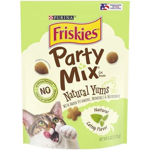 Friskies Partymix Natural Yum Catnip 6/6oz {L-1} 050572 - Image 2