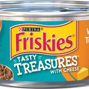 Friskies Tasty Treasures Chicken/Tuna/Cheese 24/5.5oz {L-1} 050329