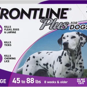 Frontline Plus Flea & Tick Treatment Large Dogs 45-88 lbs