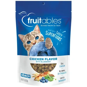 Fruitables Limited Ingredient Crunchy Cat Treats Chicken w/Blueberry 2.5 oz