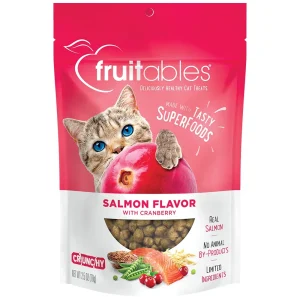 Fruitables Limited Ingredient Crunchy Cat Treats Salmon w/Cranberry 2.5 oz