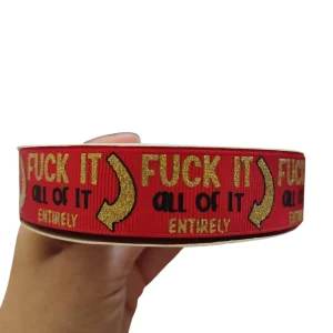 Fuck All Of It Nylon Dog Collar