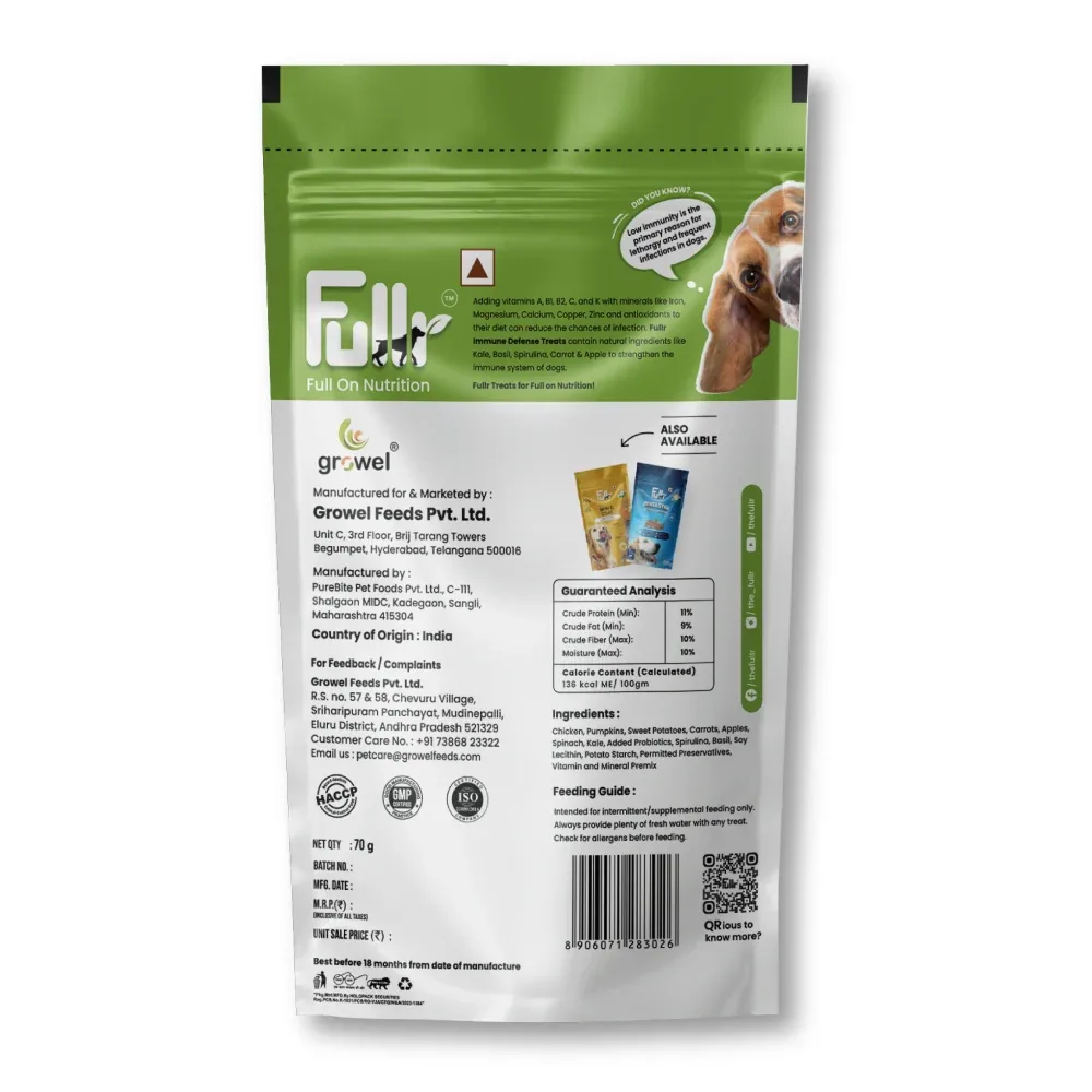 Fullr Immune Defense Cold Pressed Dog Treats - Image 2