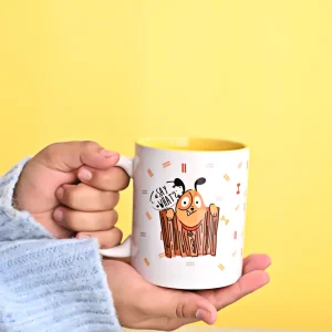Furry Tales Buggy Say What Ceramic Coffee Mug (White)