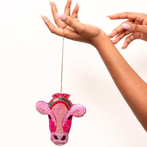 Furry Tales Mooira Sips on Rose Handcrafted Charm