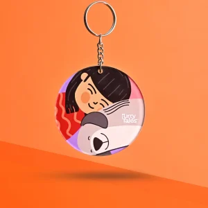 Furry Tales Ollie Snuggles Mom Acrylic Key Chain