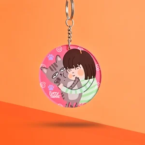 Furry Tales Whiskers Hates Mom Hugs Acrylic Key Chain