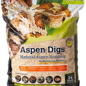 Galapagos Aspen Digs Natural Aspen Reptile Bedding Substrate, 24 qt