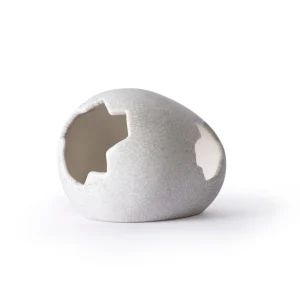 Galapagos Ceramic Egg Hide for Reptiles and Amphibians, Medium 6 in x 5 in