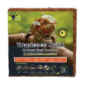 Galapagos Tropicoco Coconut Husk Bedding for Tropical Reptiles, 72 qt