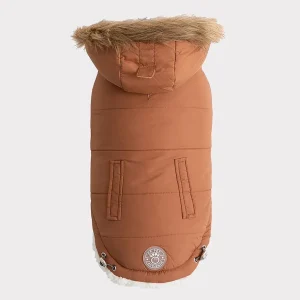 GF Pet ElastoFit Urban Dog Parka - Sherpa Lined Dog Coat