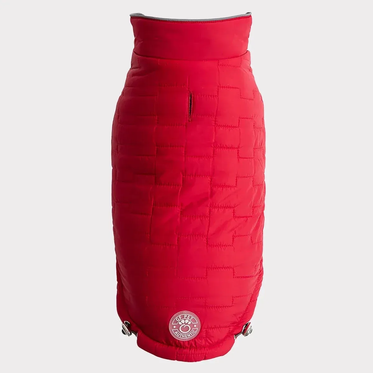GF Pet Reversible Elasto-Fit Chalet Jacket - Red, 2-in-1 Dog Coat - Image 2