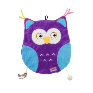 GiGwi Joyful Space Owl Toy for Cats (Purple)