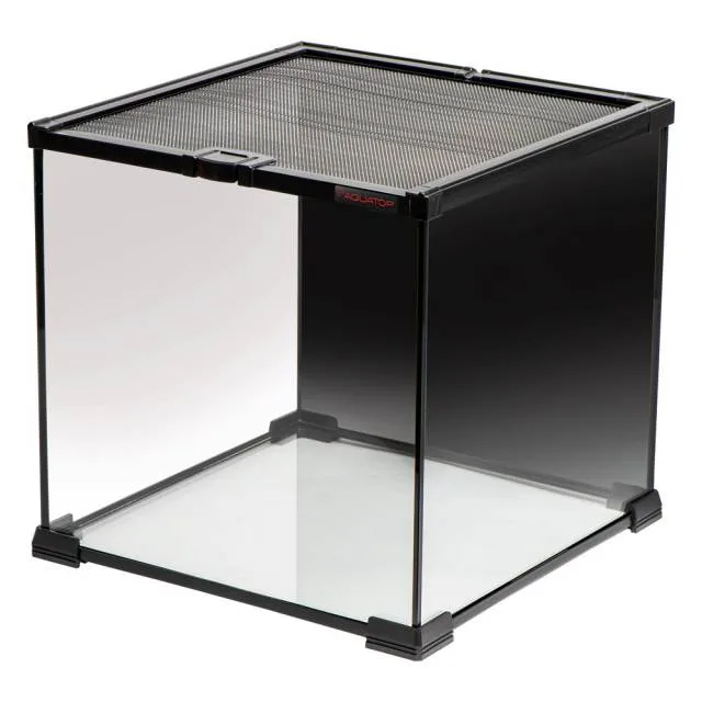 GLASS TERRARIUM CUBE WITH MESH TOP - Image 2