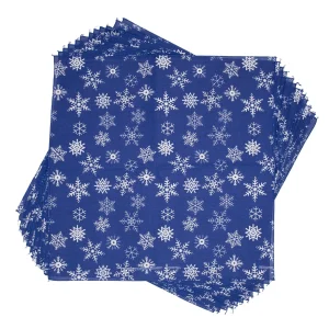 Glitter Snowflakes Dog Bandana, 22 inch, 12 Pack