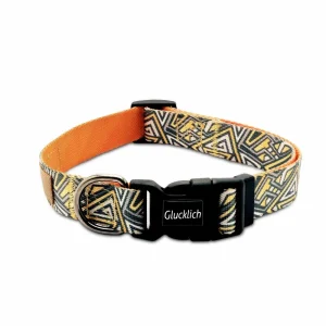 Glucklich Polyester Printed Adjustable Collar for Dogs (New Cadillac)