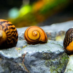 Gold Racer Nerite Snail (Vittina waigiensis)