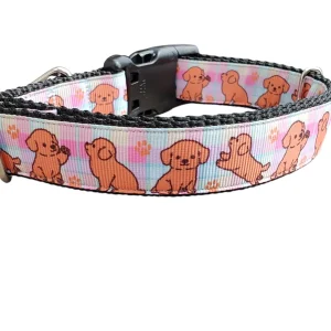 Golden Puppies Nylon Dog Collar