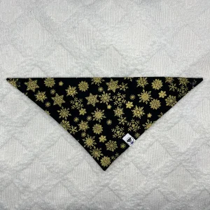 Golden Snowflakes Bandana