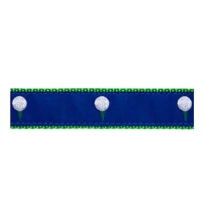 Golf Ball on Blue
