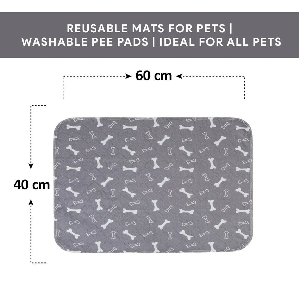 Goofy Tails Reusable Pee Pads for Dogs (Bone Print,60x40cm) - Image 2