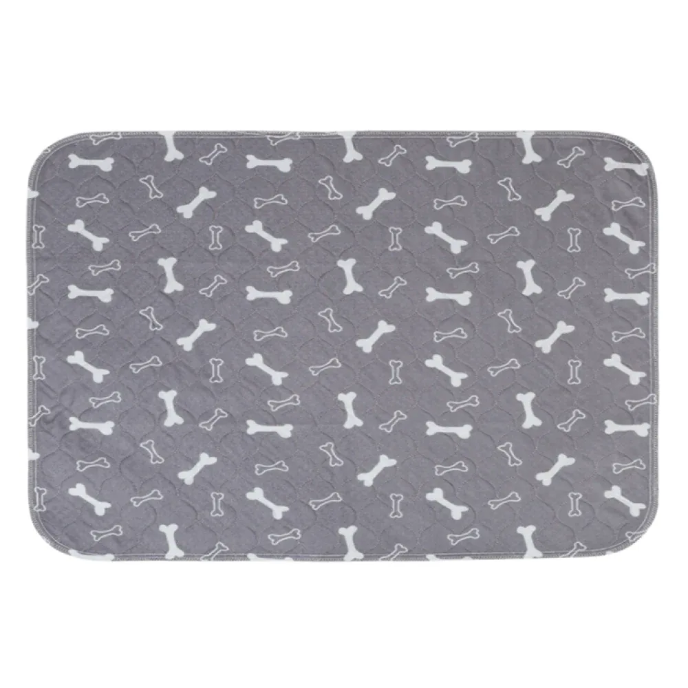Goofy Tails Reusable Pee Pads for Dogs (Bone Print,90x80cm)