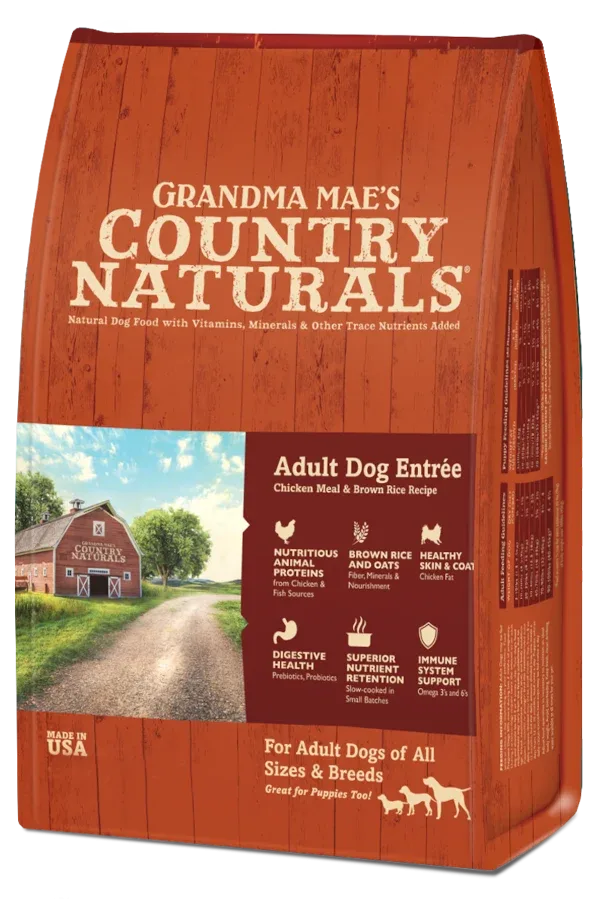 Grandma Mae's Country Naturals Adult Dog Sensitive Stomach Entrée with Chicken & Brown Rice