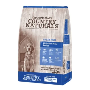 Grandma Mae's Country Naturals Dog Grain-Free Whitefish Meal Recipe, 12 lb