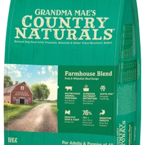 Grandma Mae's Country Naturals Farmhouse Blend Dry Dog Food Pork & Whitefish 24 lb