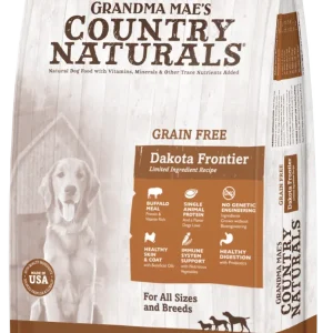 Grandma Mae's Country Naturals Grain Free LID Dry Dog Food Dakota Frontier Buffalo 22 lb
