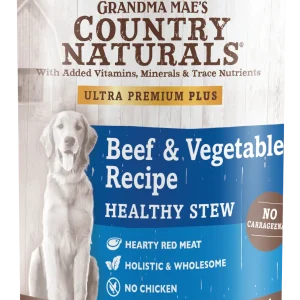 Grandma Mae's Country Naturals Healthy Stew Wet Dog Food Beef & Vegetable 12ea/13 oz