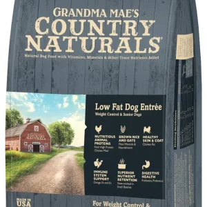 Grandma Mae's Country Naturals Low Fat Dry Dog Food Chicken & Rice 24 lb