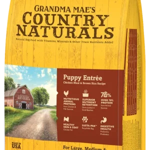 Grandma Mae's Country Naturals Puppy Entrée with Meat & Brown Rice
