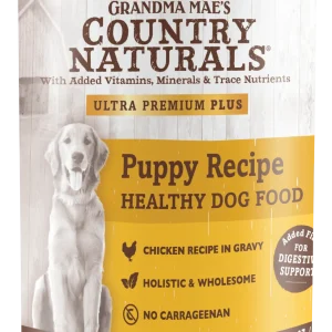 Grandma Mae's Country Naturals Puppy Recipe Wet Dog Food Chicken 12ea/13 oz