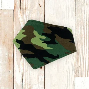"Green Camouflage" Dog Bandana