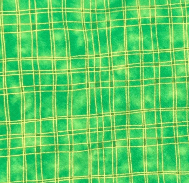 Green & Gold Plaid Bandana - Image 2