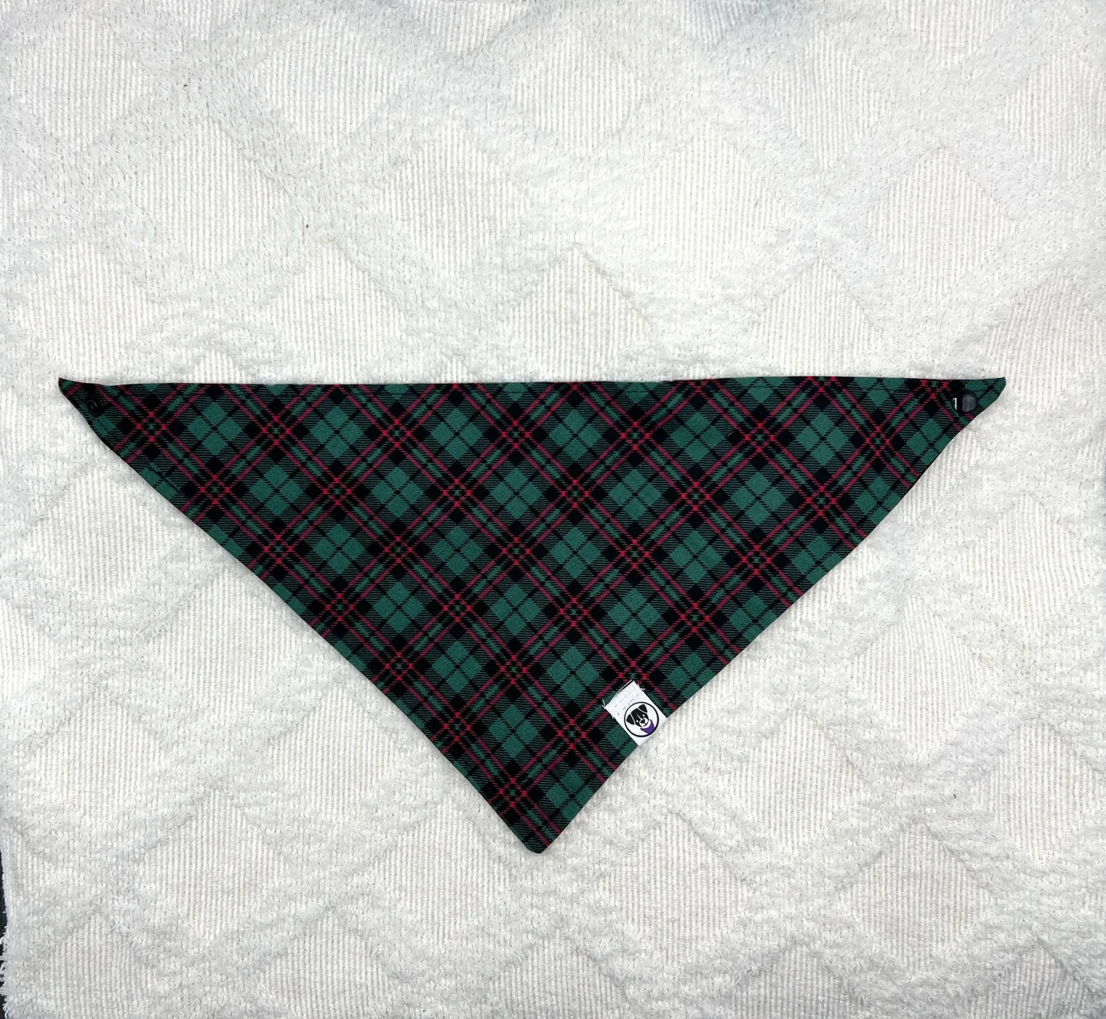 Green Tartan Plaid Bandana