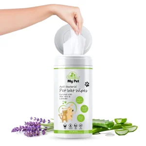 Groom My Pet Anti Bacterial Wet Wipes for Dogs and Cats