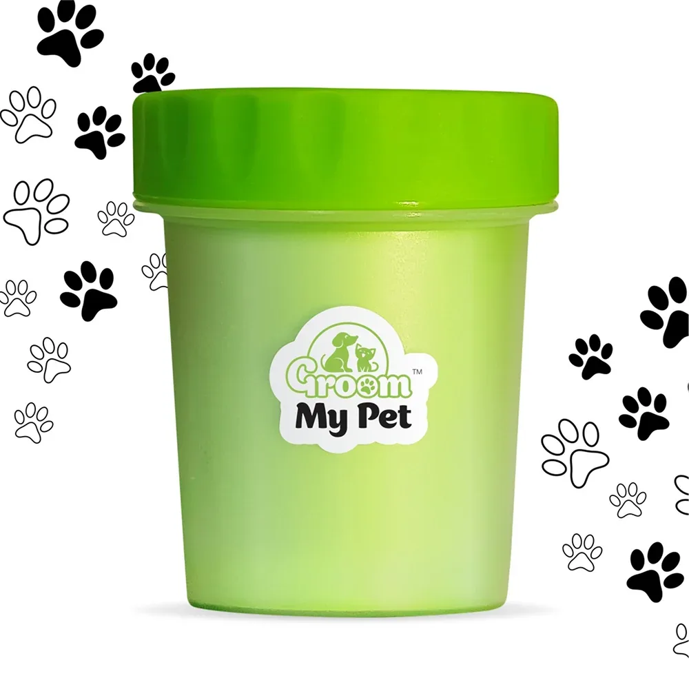 Groom My Pet Paw Cleaner for Dogs and Cats (Green)