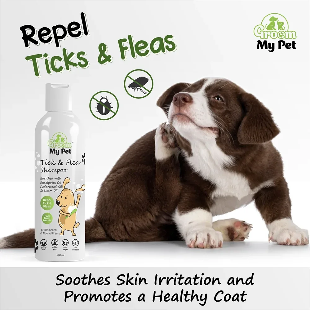 Groom My Pet Tick and Flea Shampoo for Dogs - Image 2