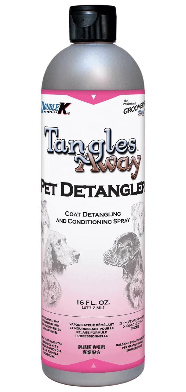 Groomer's Edge Tangles Away Coat Detangling and Conditioning Spray, 16oz