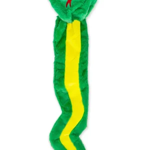 GURU Hide-A-Tail Snake Plush Puzzle Dog Toy Green X-Large