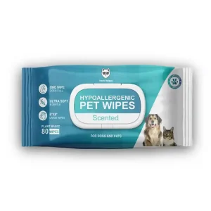 Hachi Wilson Premium Hypoallergenic Plant Based Wipes for Dogs and Cats