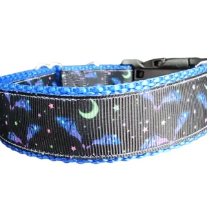 Halloween Batty Nylon Dog Collar